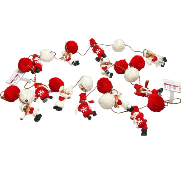 Ashland Set of 2- 6ft Nordic climber garlands for Winter/Holiday/Christmas decor - Picture 1 of 5